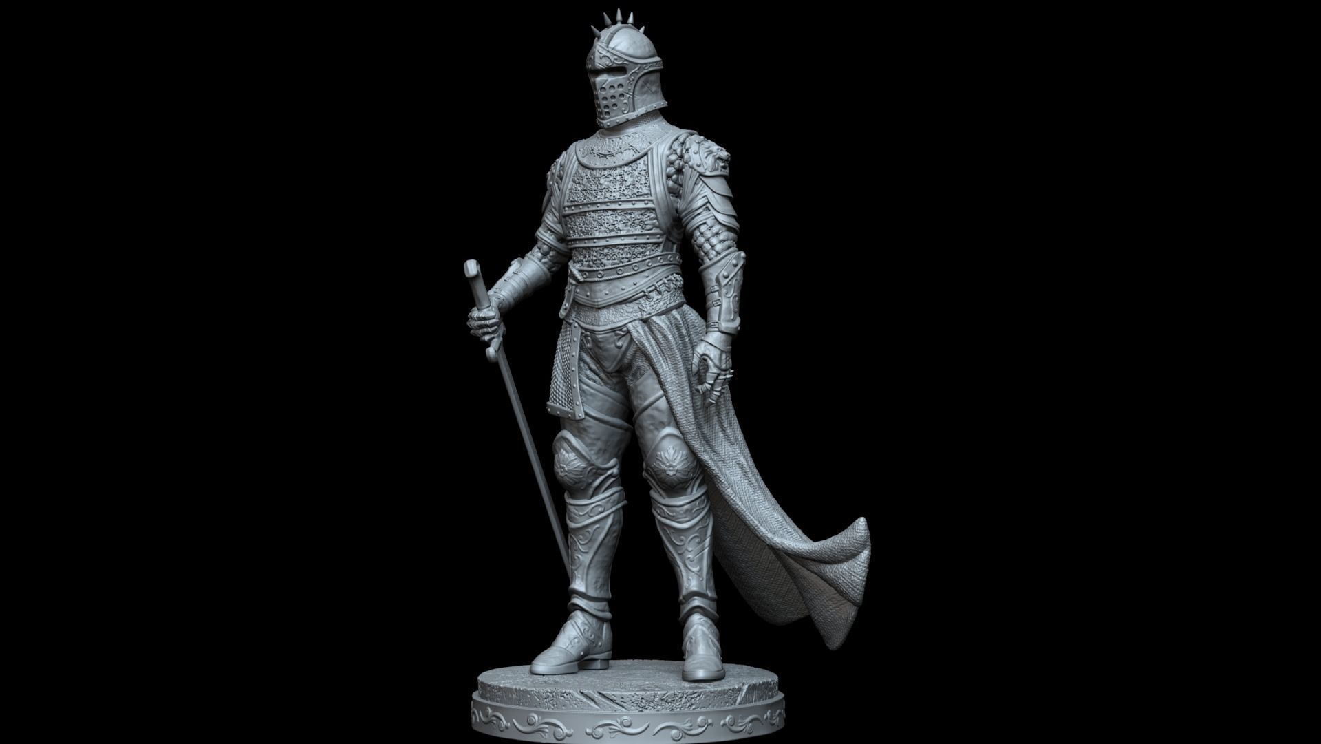 Warrior Knight 3D print model_3