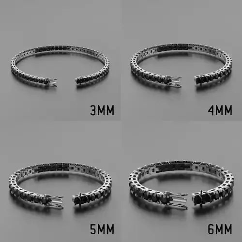  Collection Tennis braclete square bartack