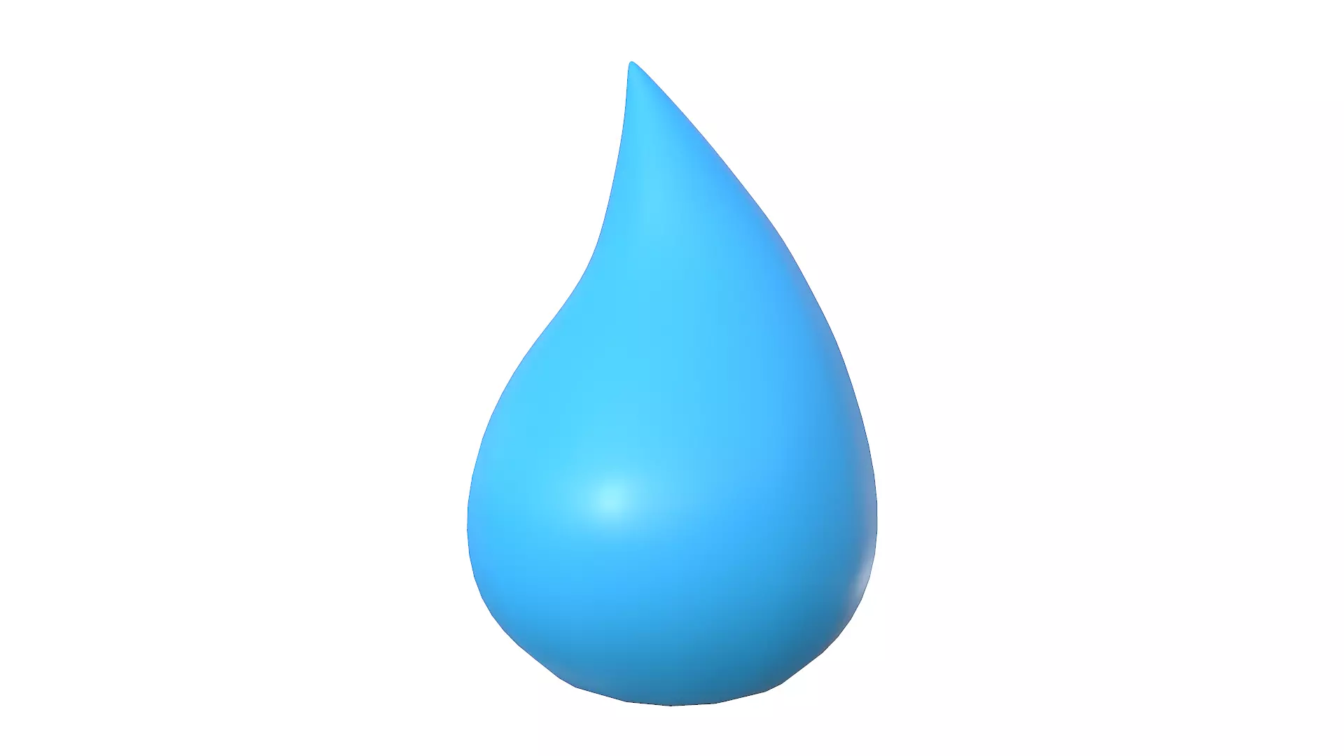 Water Drop Low-poly 3D model