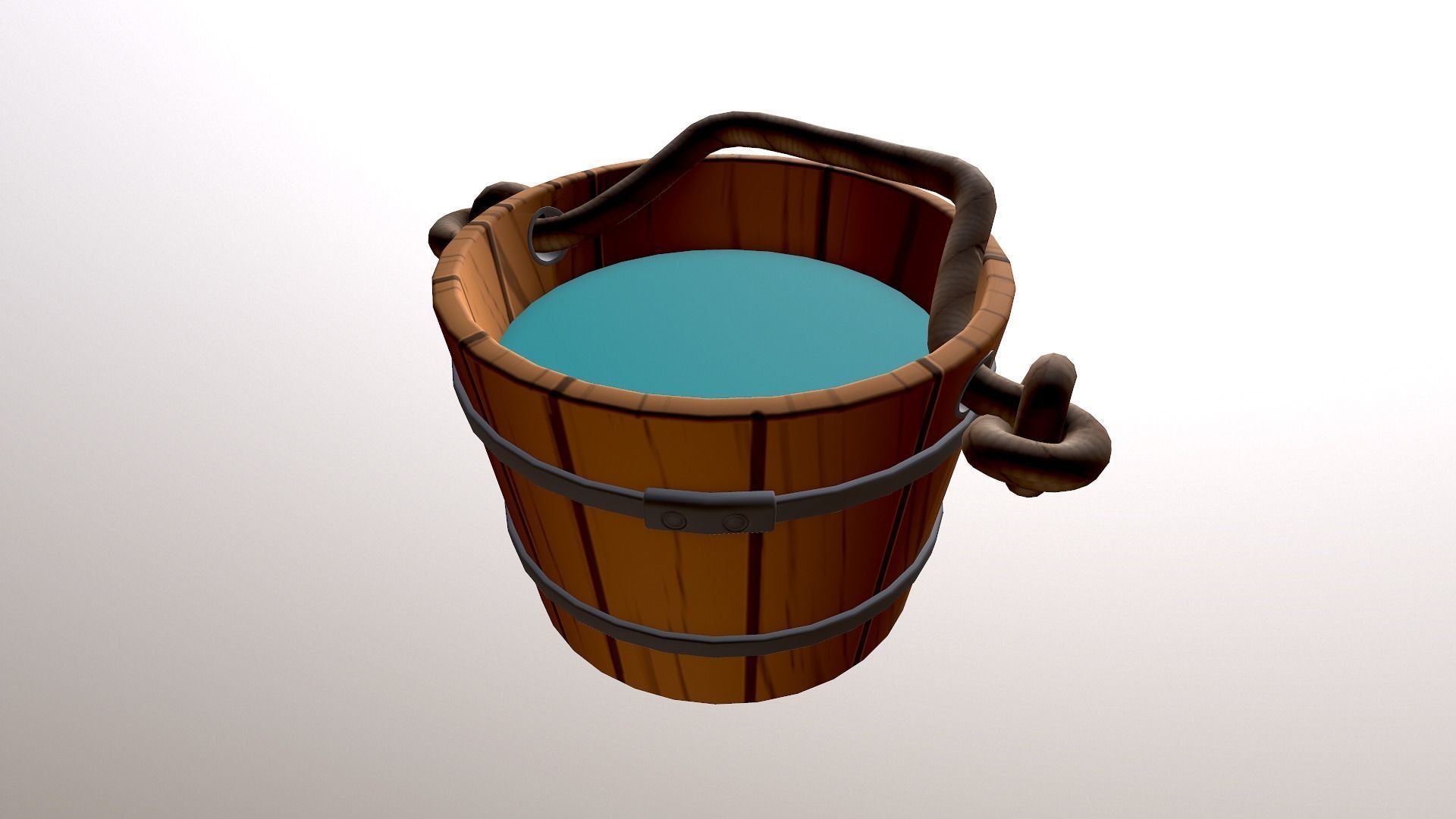 Cartoon Wooden Bucket free VR / AR / low-poly 3D model | CGTrader