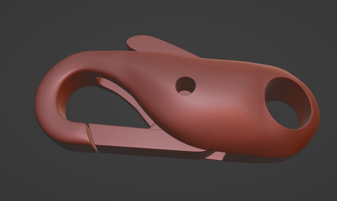 Chains lock 3D print model_5