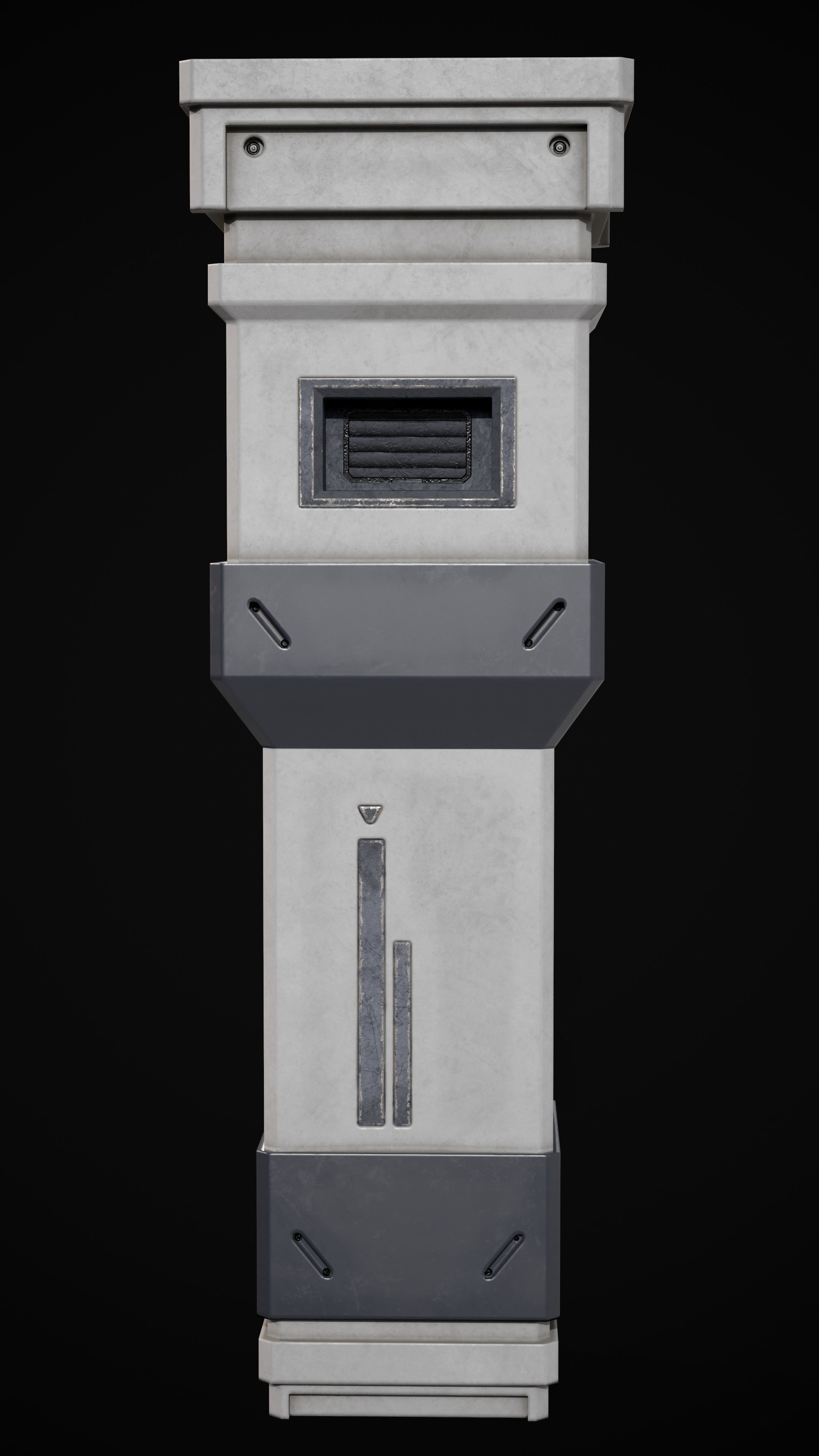 Sci-Fi Pilar Low-poly 3D Model Low-poly 3D model_7
