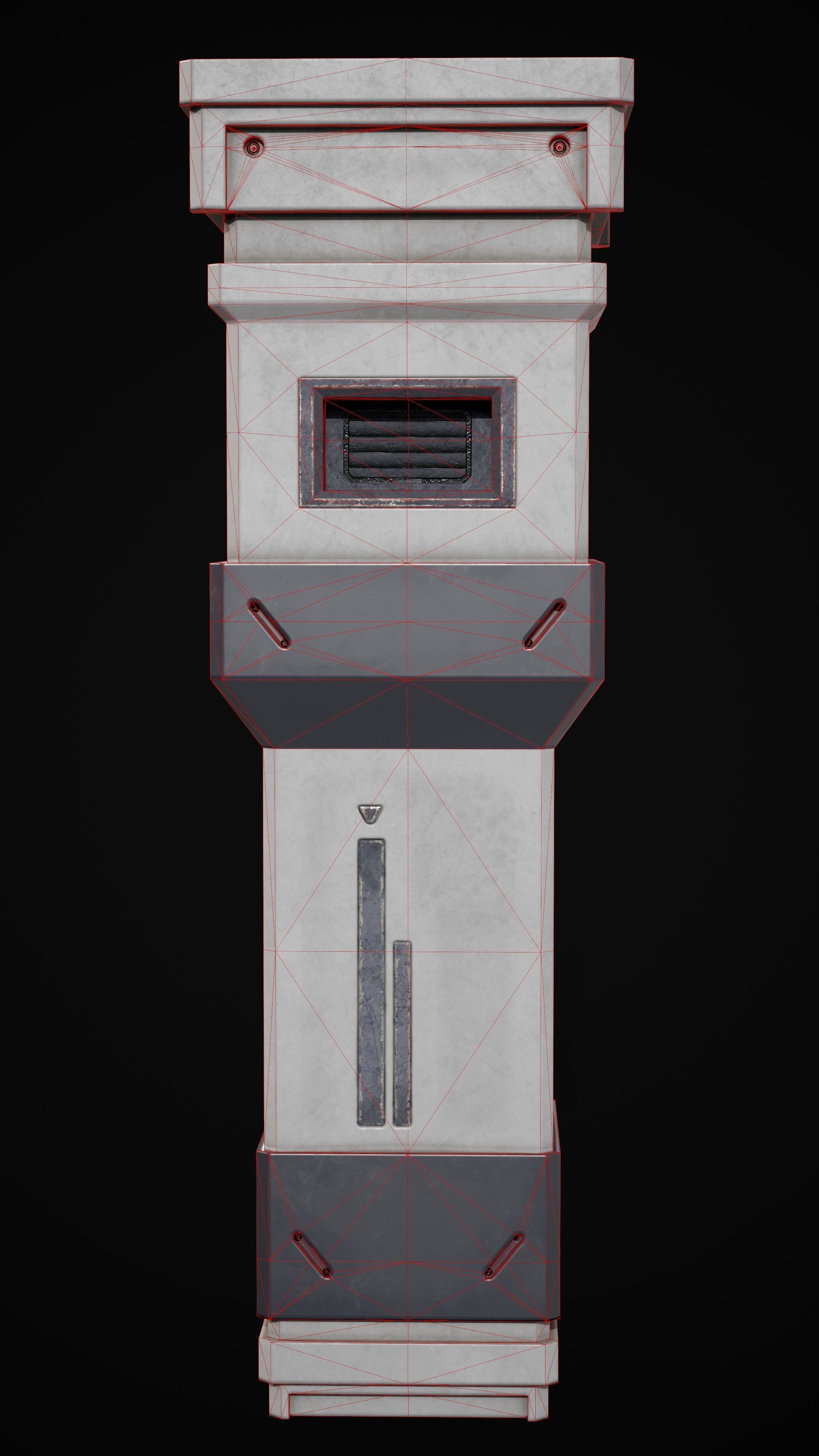 Sci-Fi Pilar Low-poly 3D Model Low-poly 3D model_8