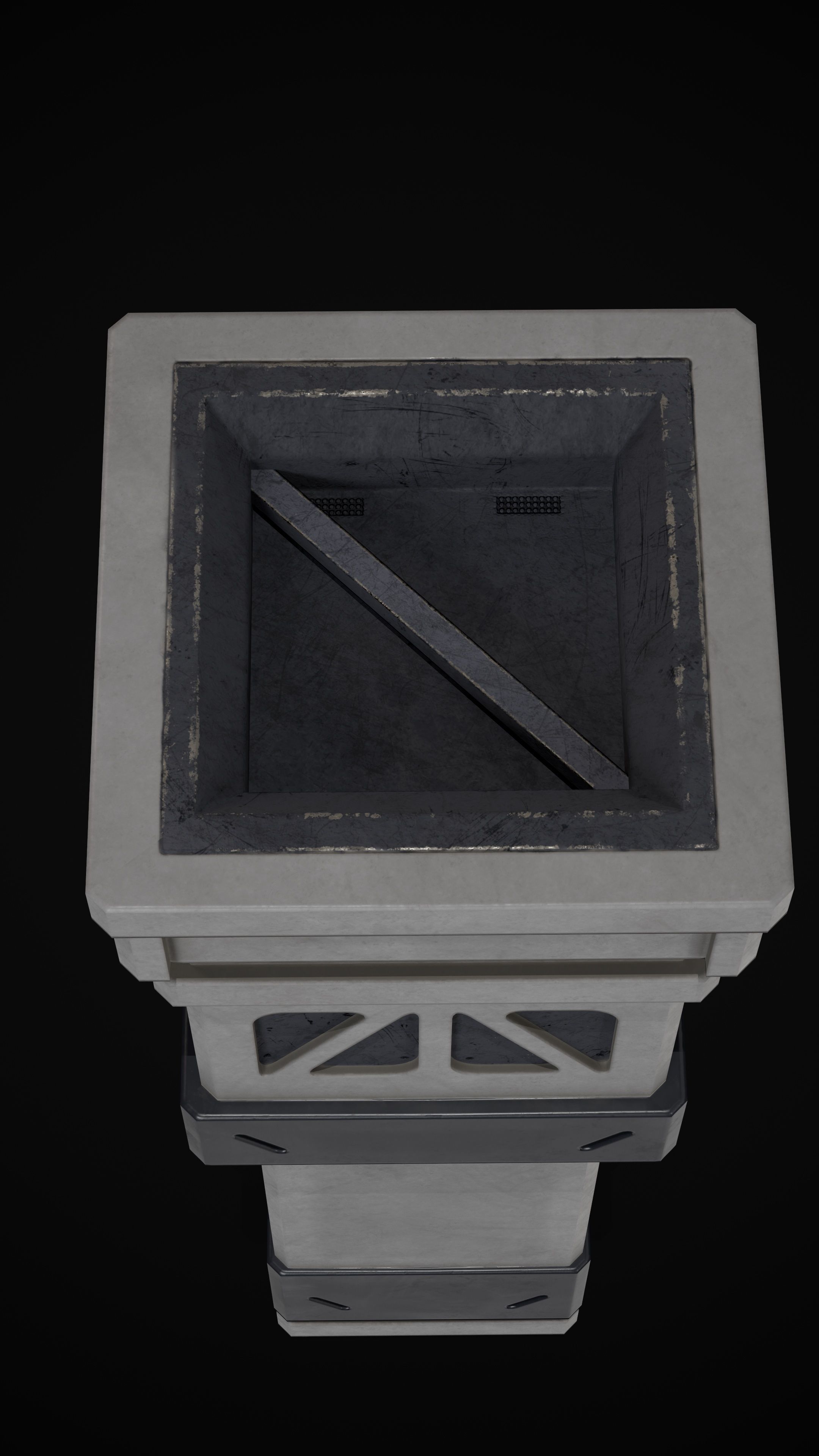 Sci-Fi Pilar Low-poly 3D Model Low-poly 3D model_11