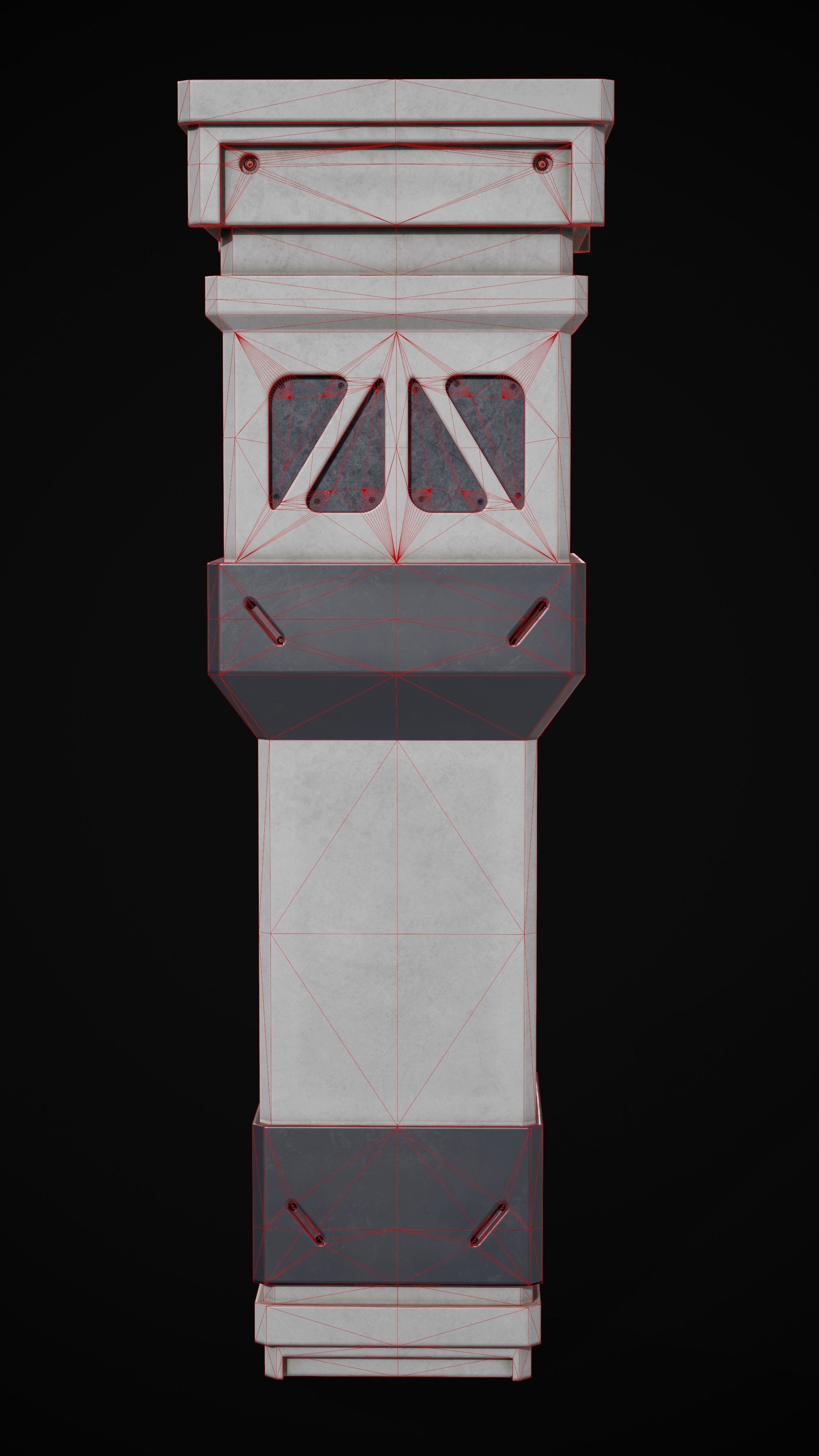 Sci-Fi Pilar Low-poly 3D Model Low-poly 3D model_6