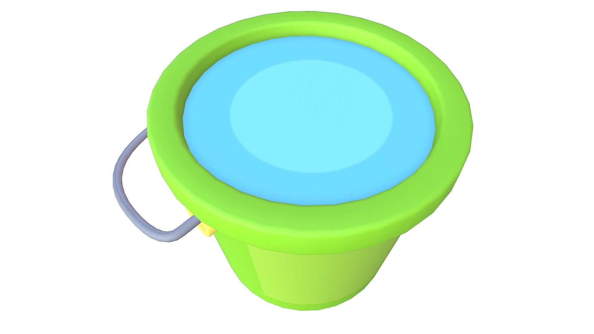 Water Bucket Model Cartoon Water Bucket free VR / AR / low-poly 3D model | CGTrader