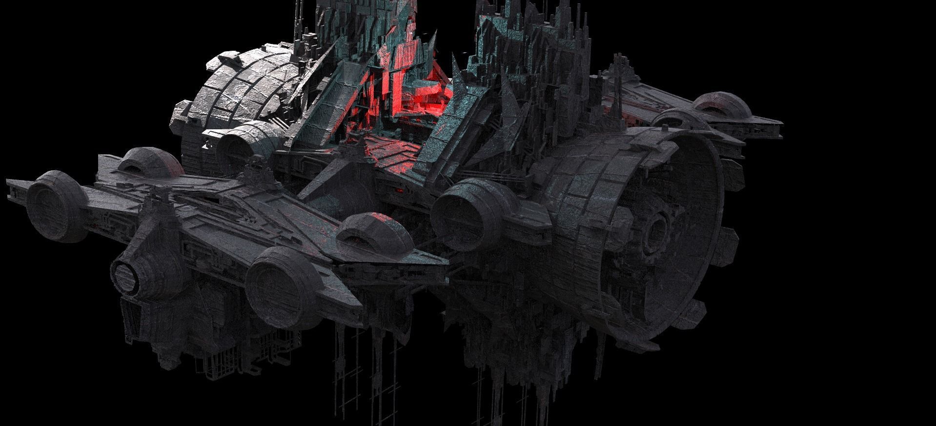 Deep space rig 4 3D model_2