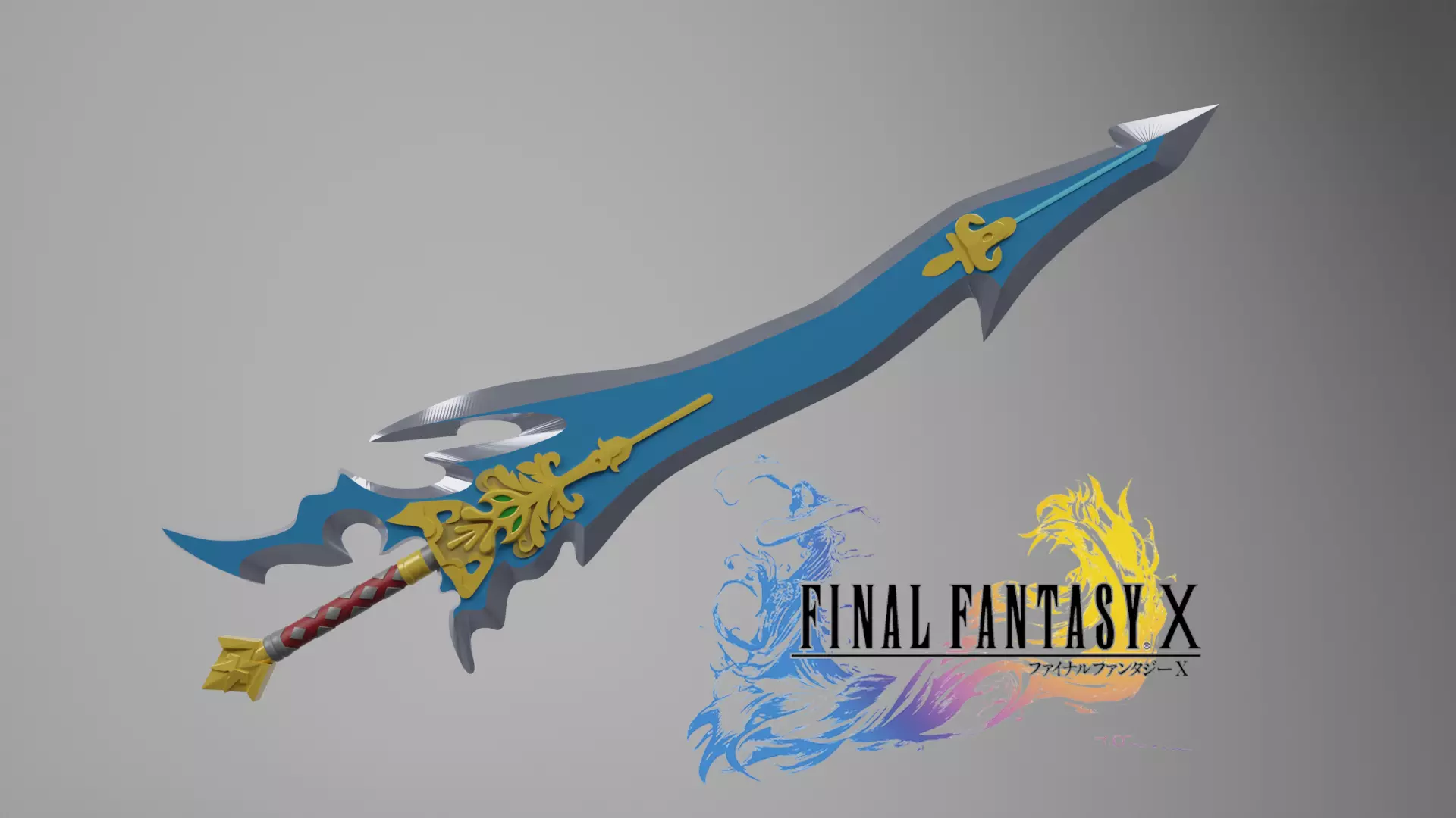 FINAL FANTASY X - Tidus Celestial Weapon - Caladbolg 3D print model_0