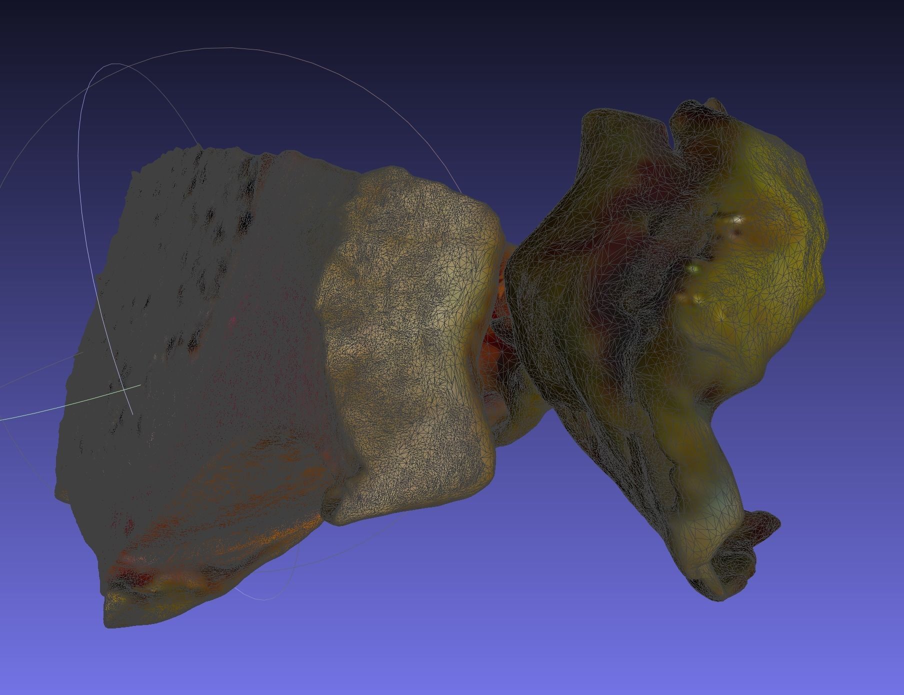 Dragonfruit whole half quarter Free 3D model_7