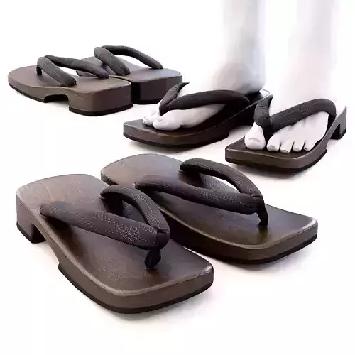 Ukon Geta Set for Men - Japanese Wooden Clogs