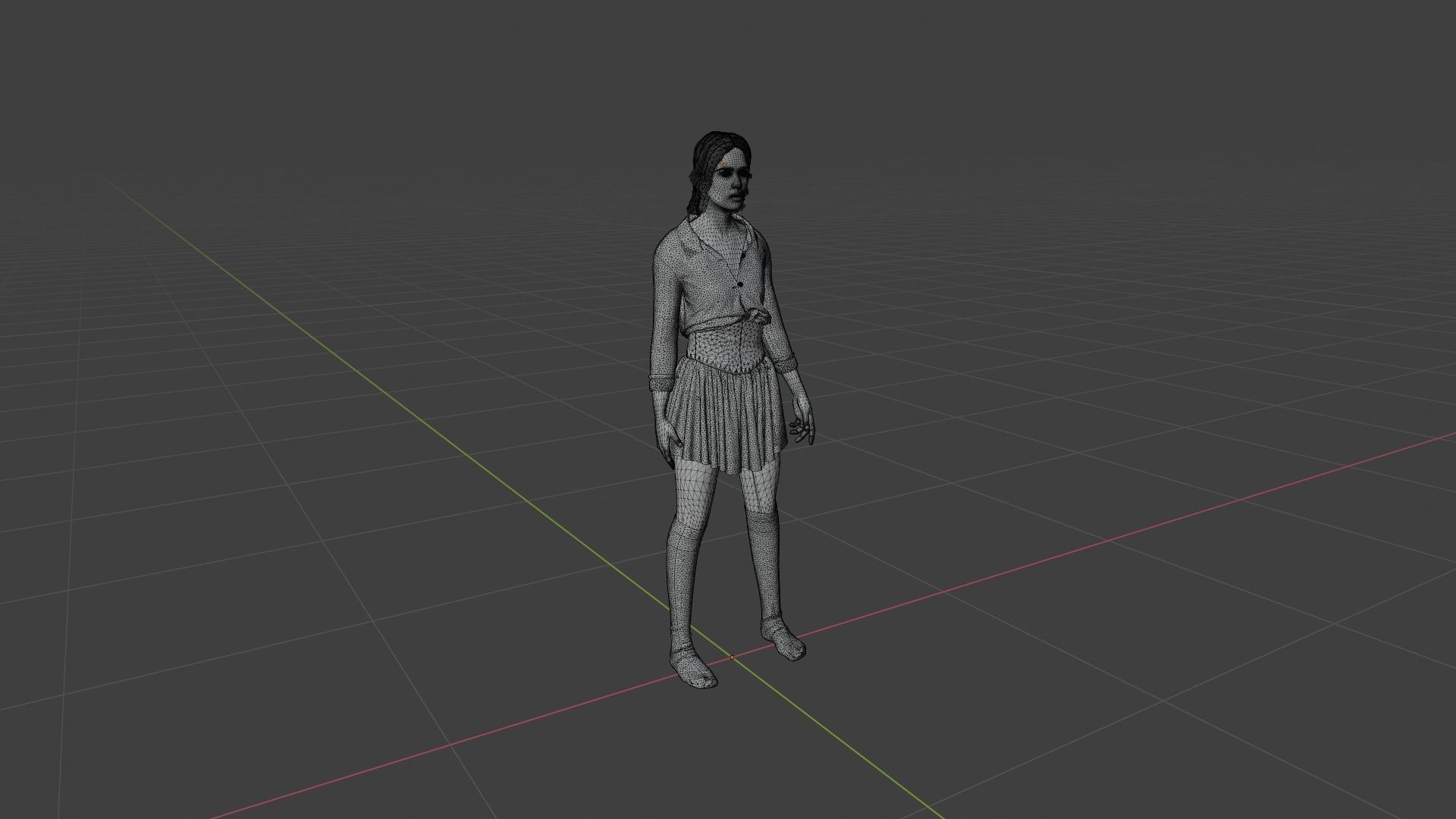 Sexy Woman - Female Character Low-poly 3D model_7