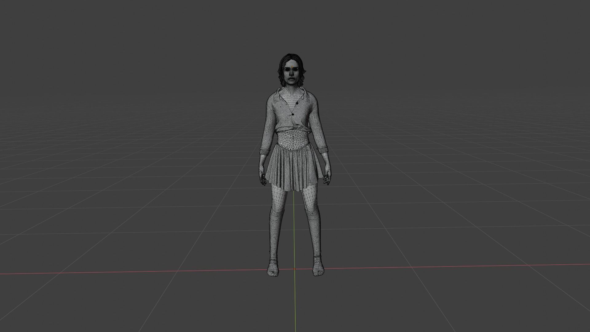 Sexy Woman - Female Character Low-poly 3D model_8