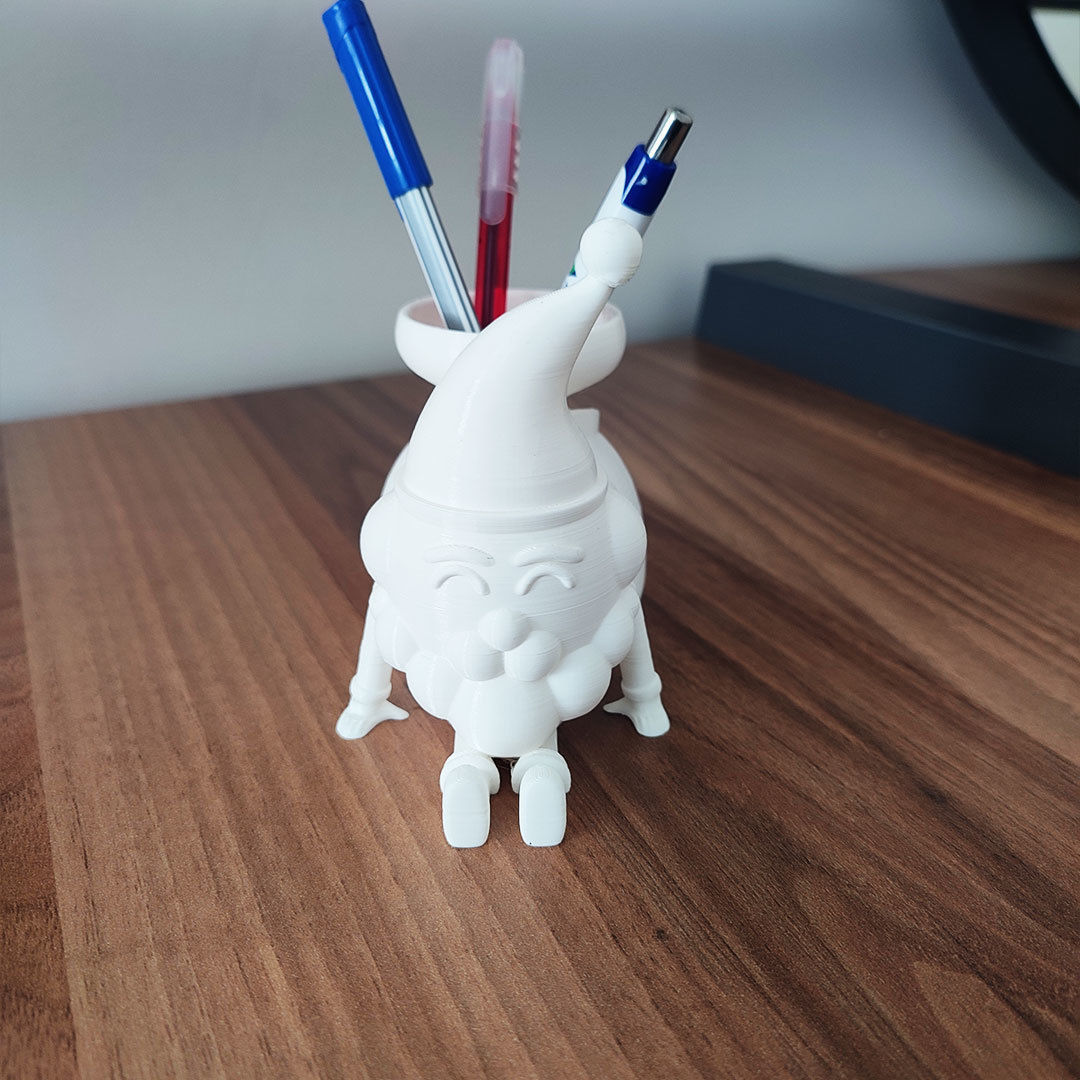 CUTE SANTA CLAUS MULTIPURPOSE HOLDER 3D print model_3