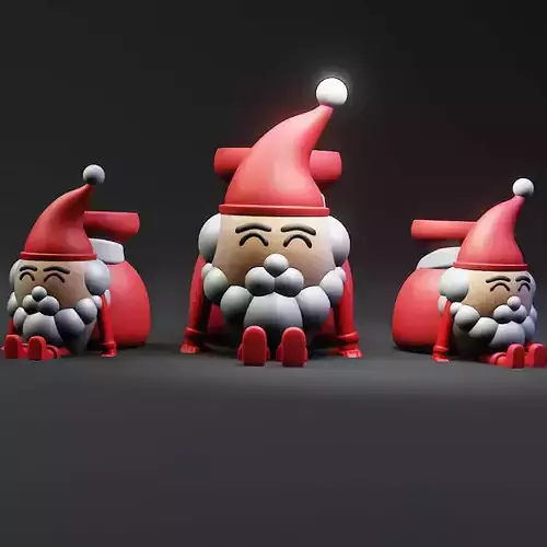 CUTE SANTA CLAUS MULTIPURPOSE HOLDER 3D print model CUTE SANTA CLAUS MULTIPURPOSE HOLDER 3D print model