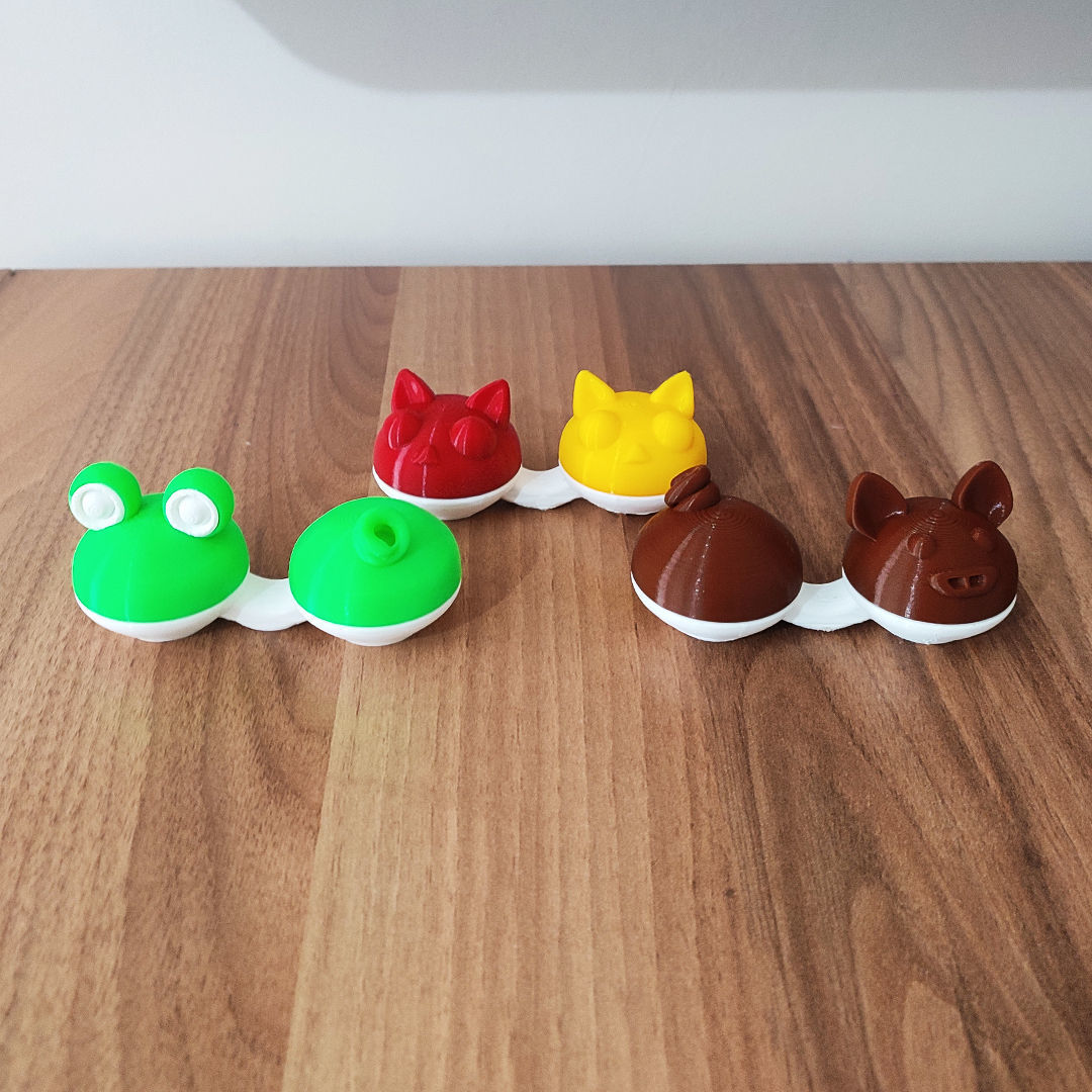ANIMAL CUTE CONTACT LENS CASE 3D print model_2