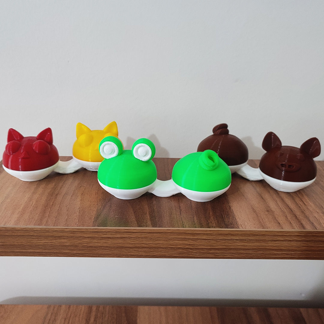 ANIMAL CUTE CONTACT LENS CASE 3D print model_3