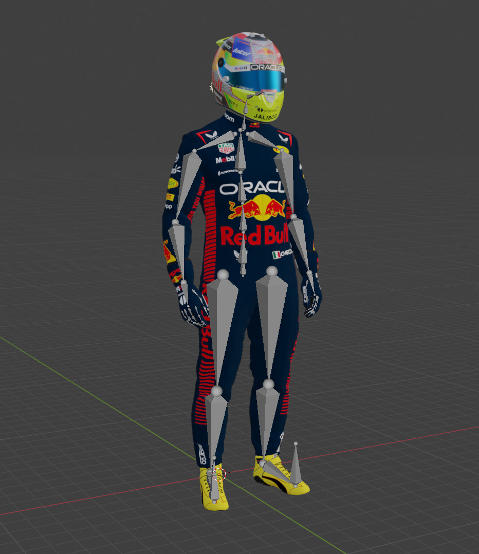 Sergio Checo Perez Red Bull Racing 2023 3D model_7