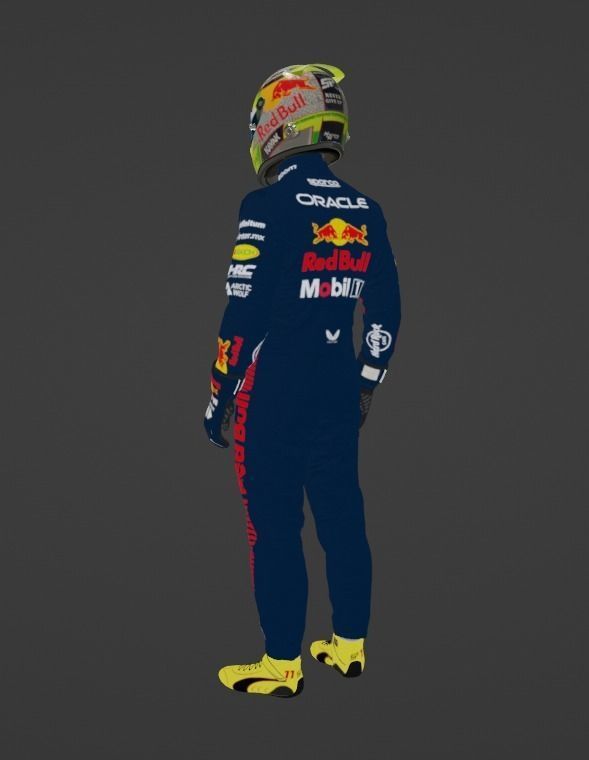 Sergio Checo Perez Red Bull Racing 2023 3D model_5