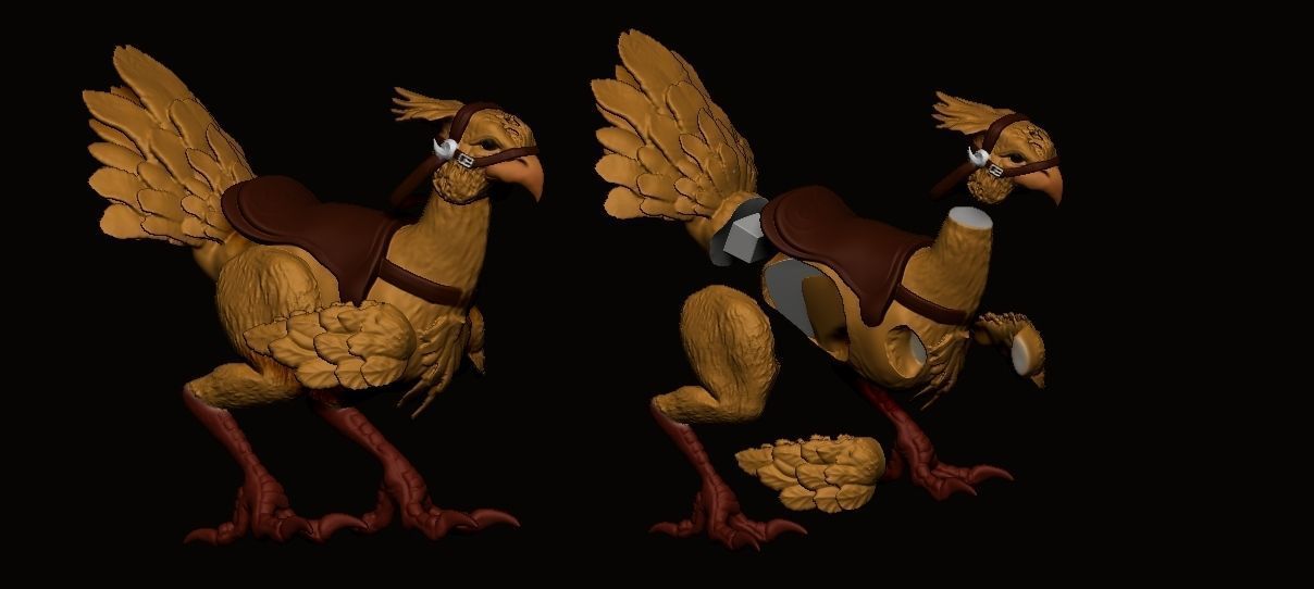 Chocobo Final Fantasy 7 3D print model_1