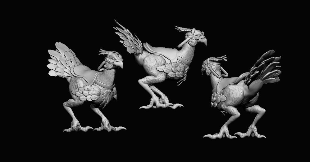 Chocobo Final Fantasy 7 3D print model_2