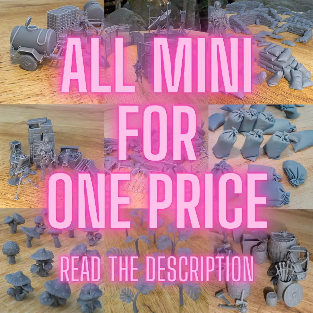 ALL MINIATURE FOR ONE PRICE - READ DESCRIPTION Free 3D print model