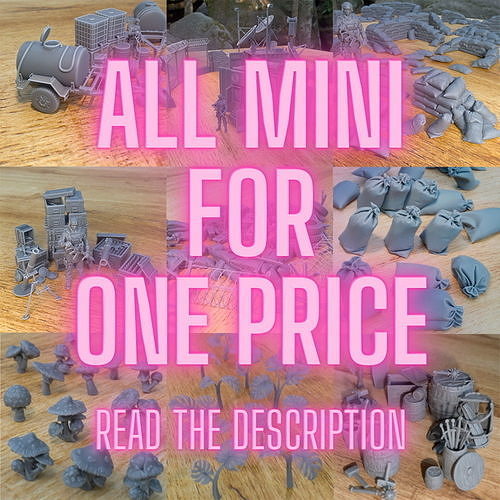 ALL MINIATURE FOR ONE PRICE - READ DESCRIPTION Free 3D print model