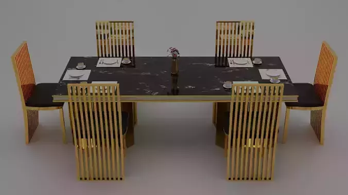 Luxury table and chair