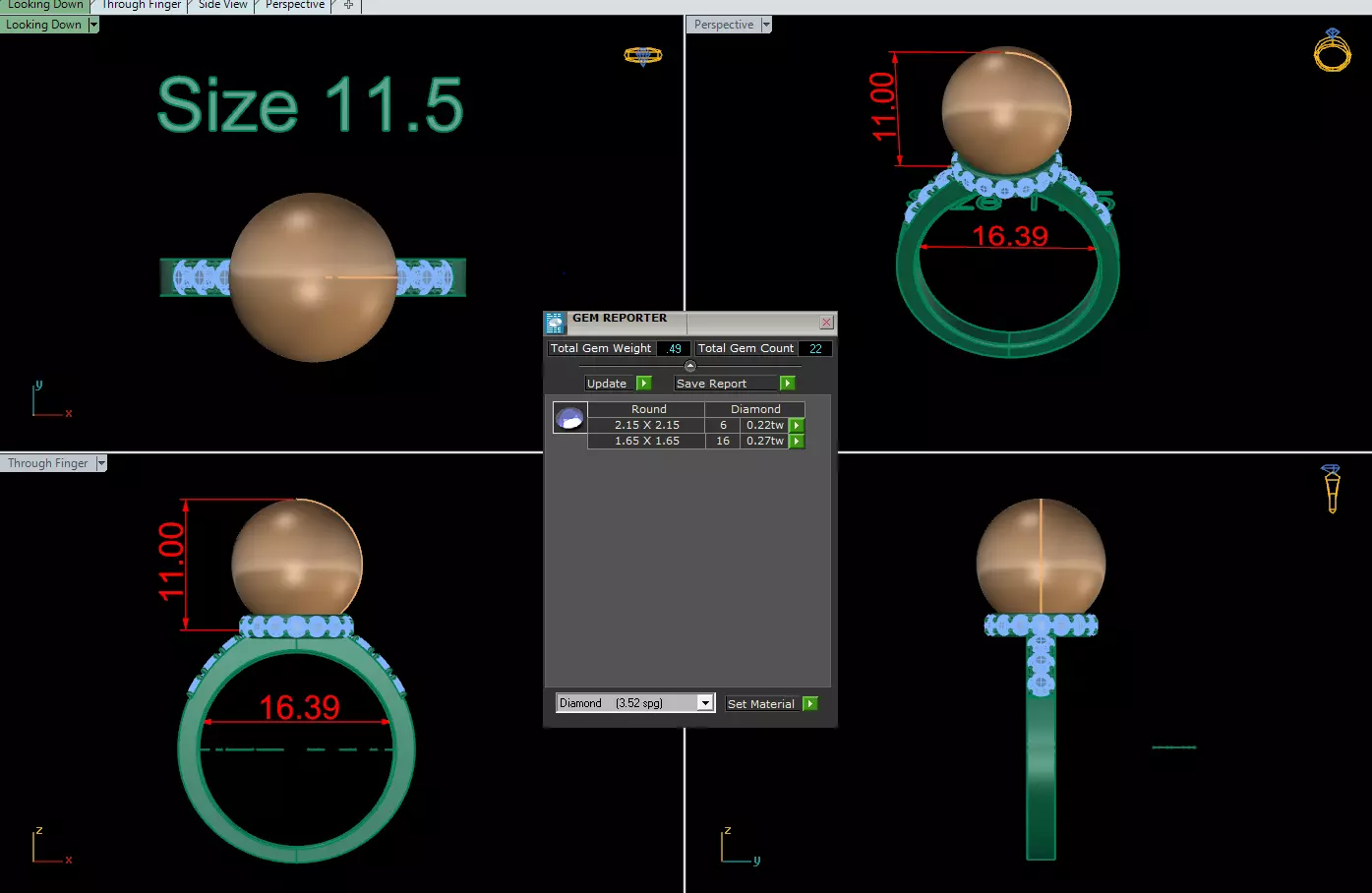 Rings 10 3D print model_0