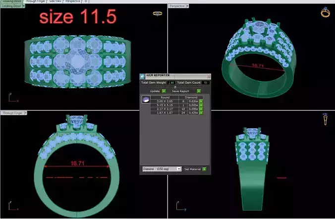 Rings 11 3D print model Rings 11 3D print model