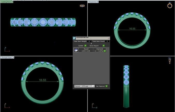 Rings 12 3D print model