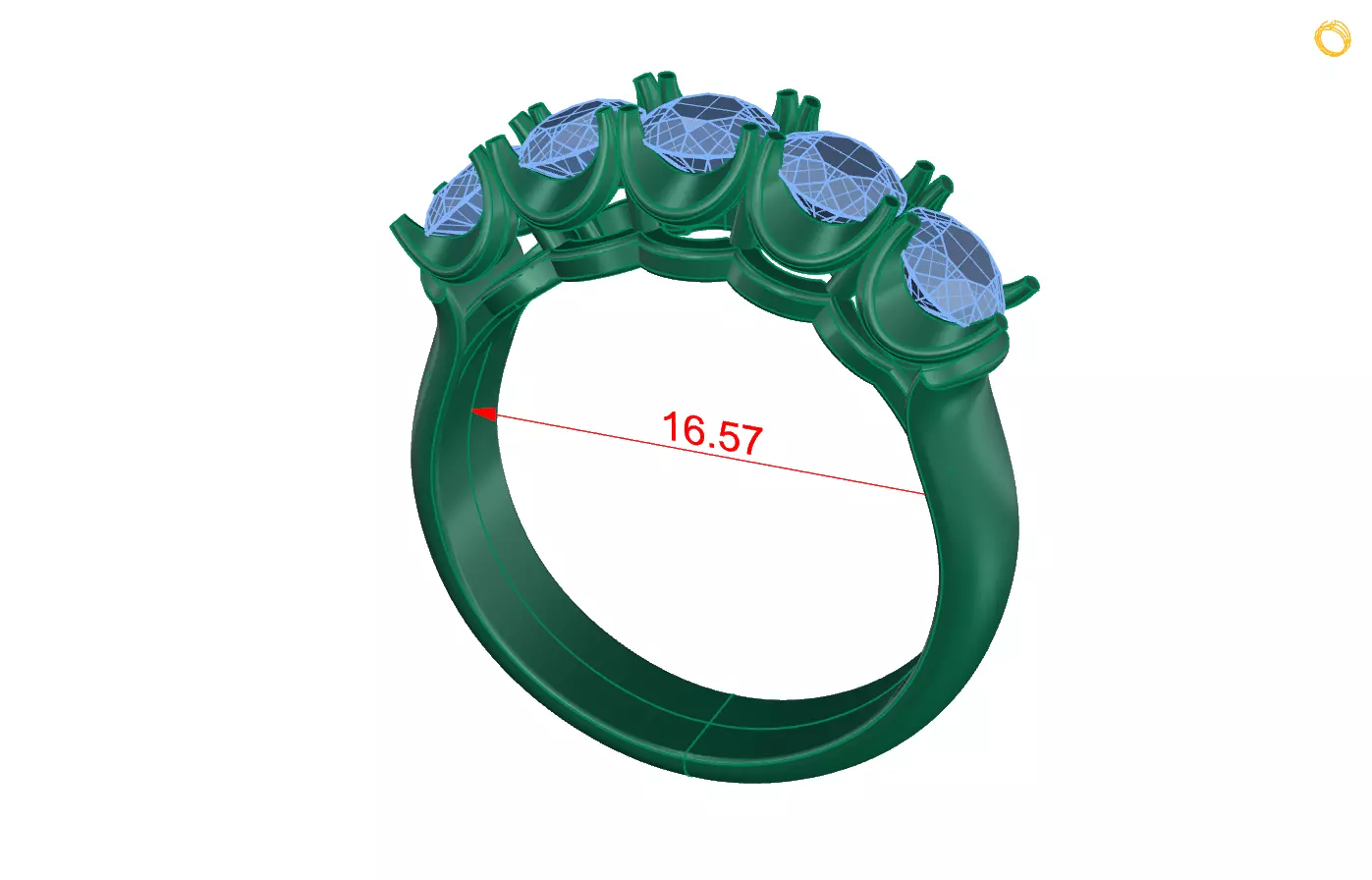 Rings 16 3D print model_0