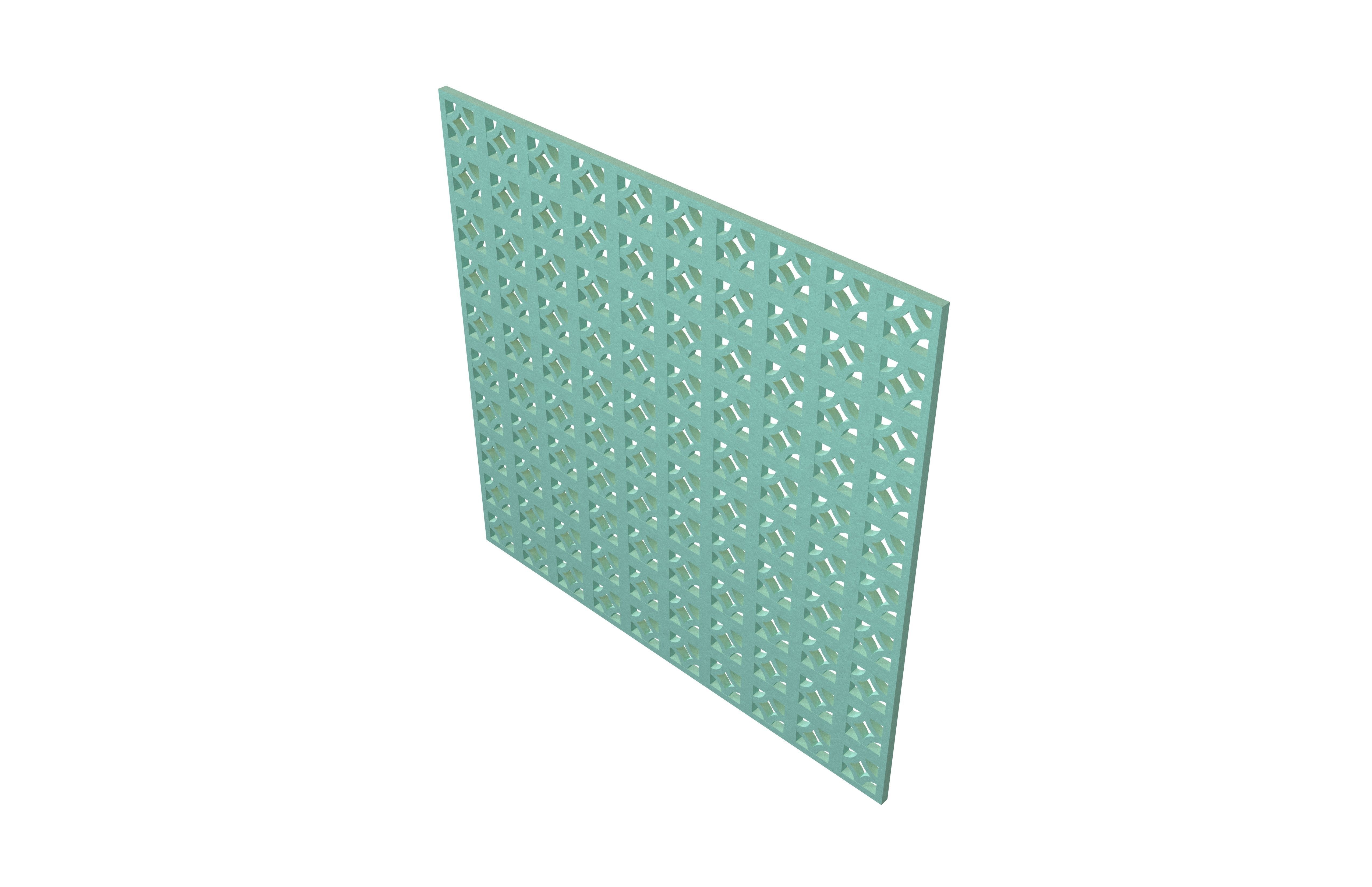 Breeze Block Wall V1 004 Low-poly 3D model_2