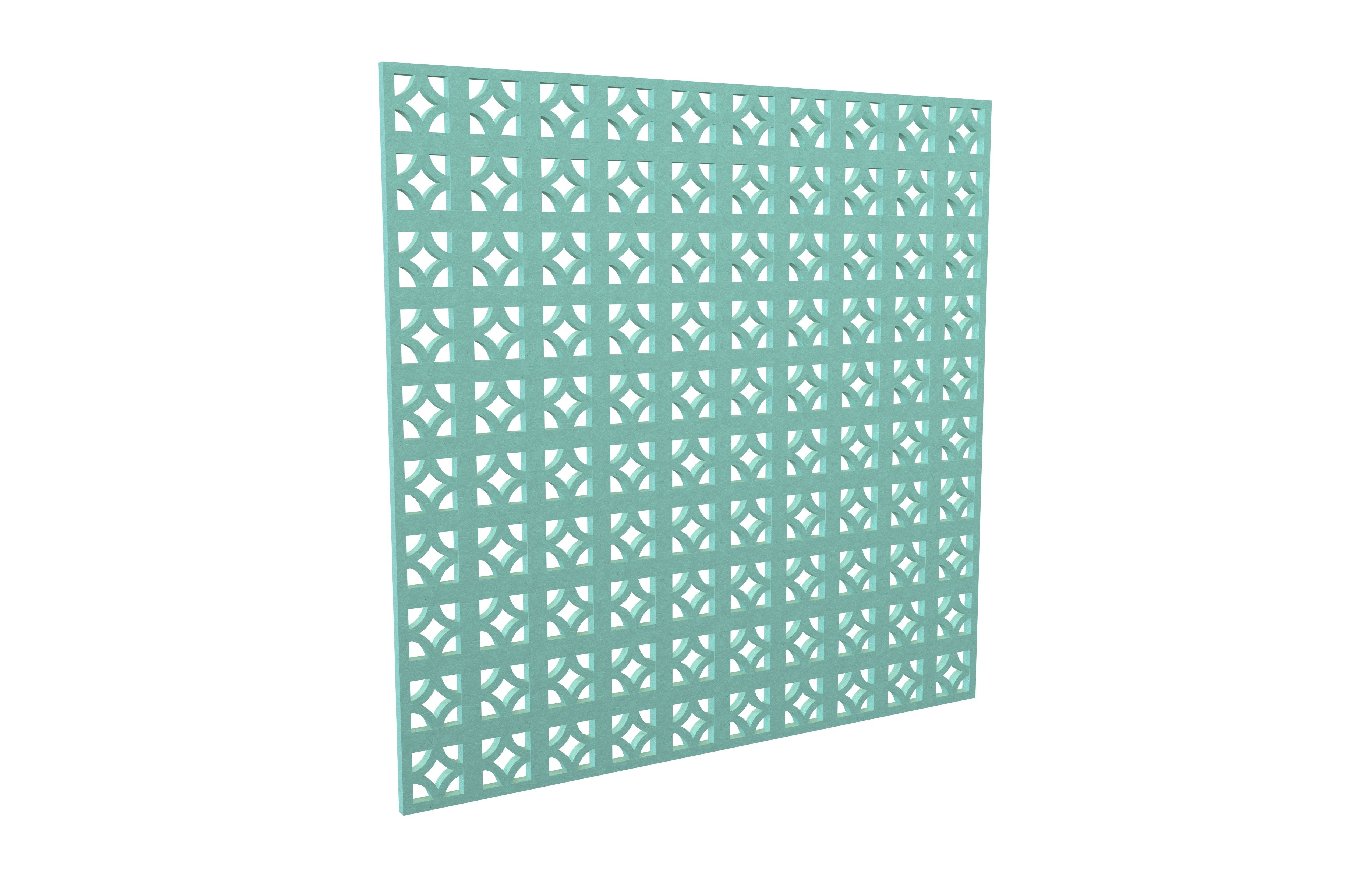 Breeze Block Wall V1 004 Low-poly 3D model_1