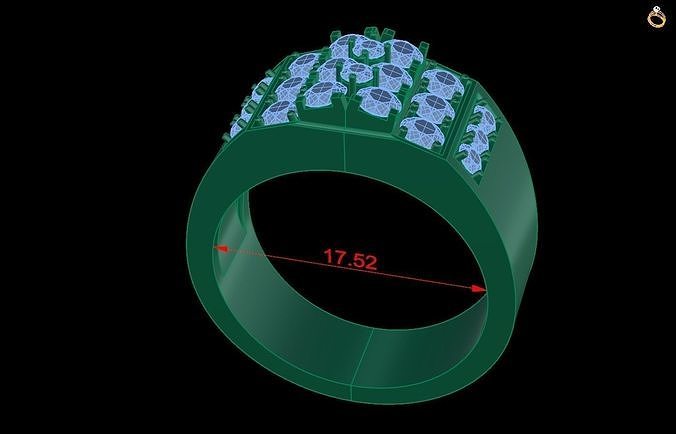 Rings 18 3D print model