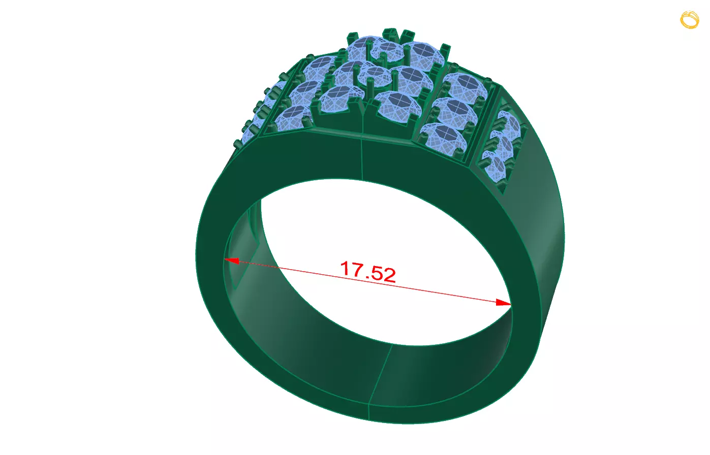 Rings 18 3D print model_0