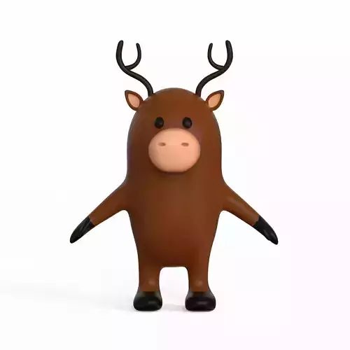 Moos Stylized Low-poly 3D model
