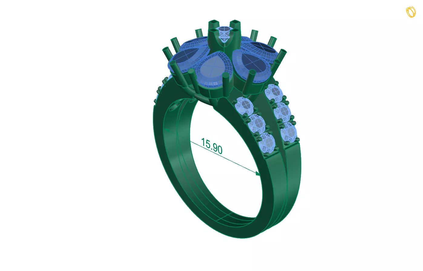 Rings 22 3D print model_0