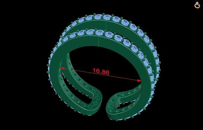 Rings 25 3D print model