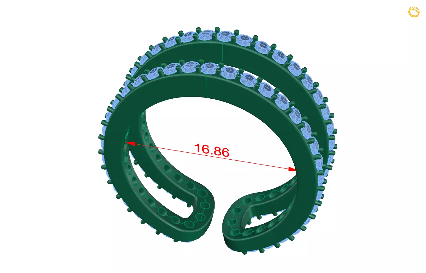 Rings 25 3D print model_0