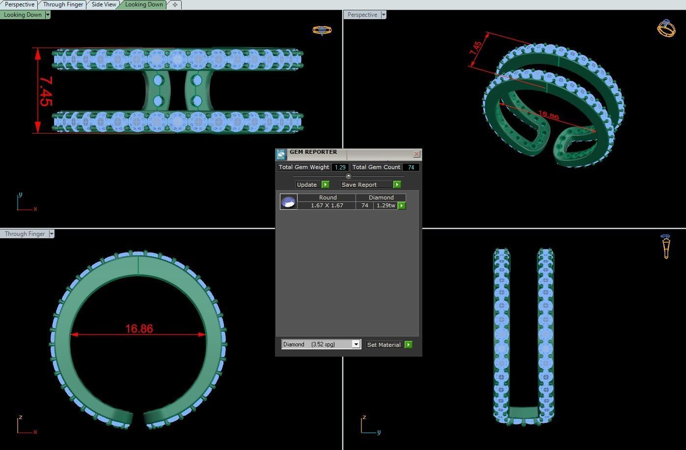 Rings 25 3D print model_1