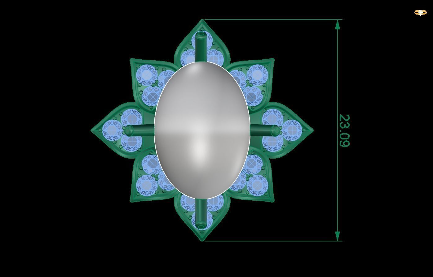 Rings 27 3D print model_1