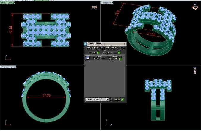 Rings 30 3D print model