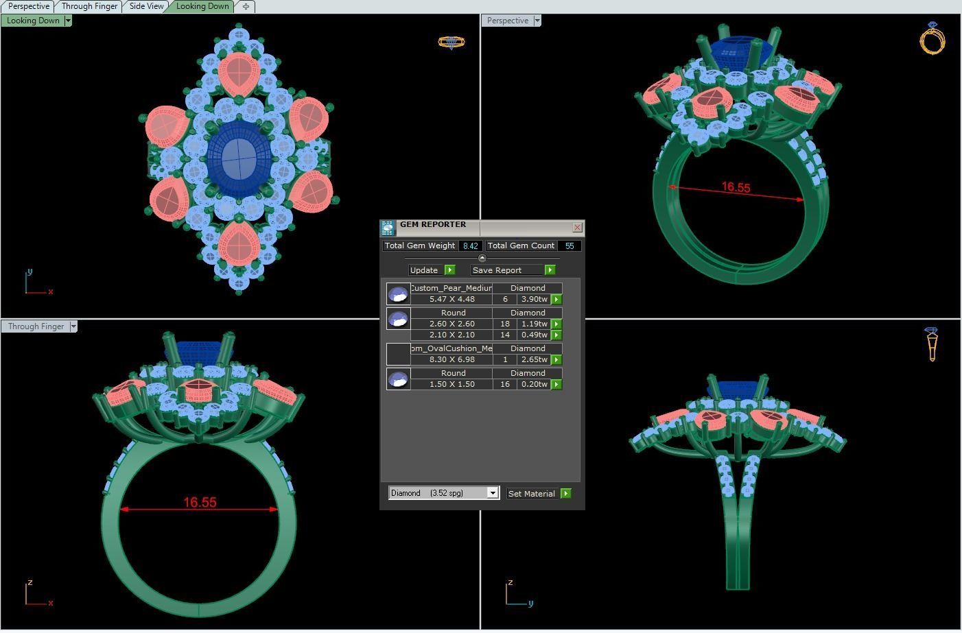 Rings 30 3D print model_2