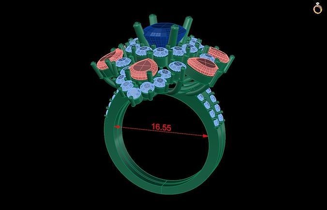 Rings 30 3D print model