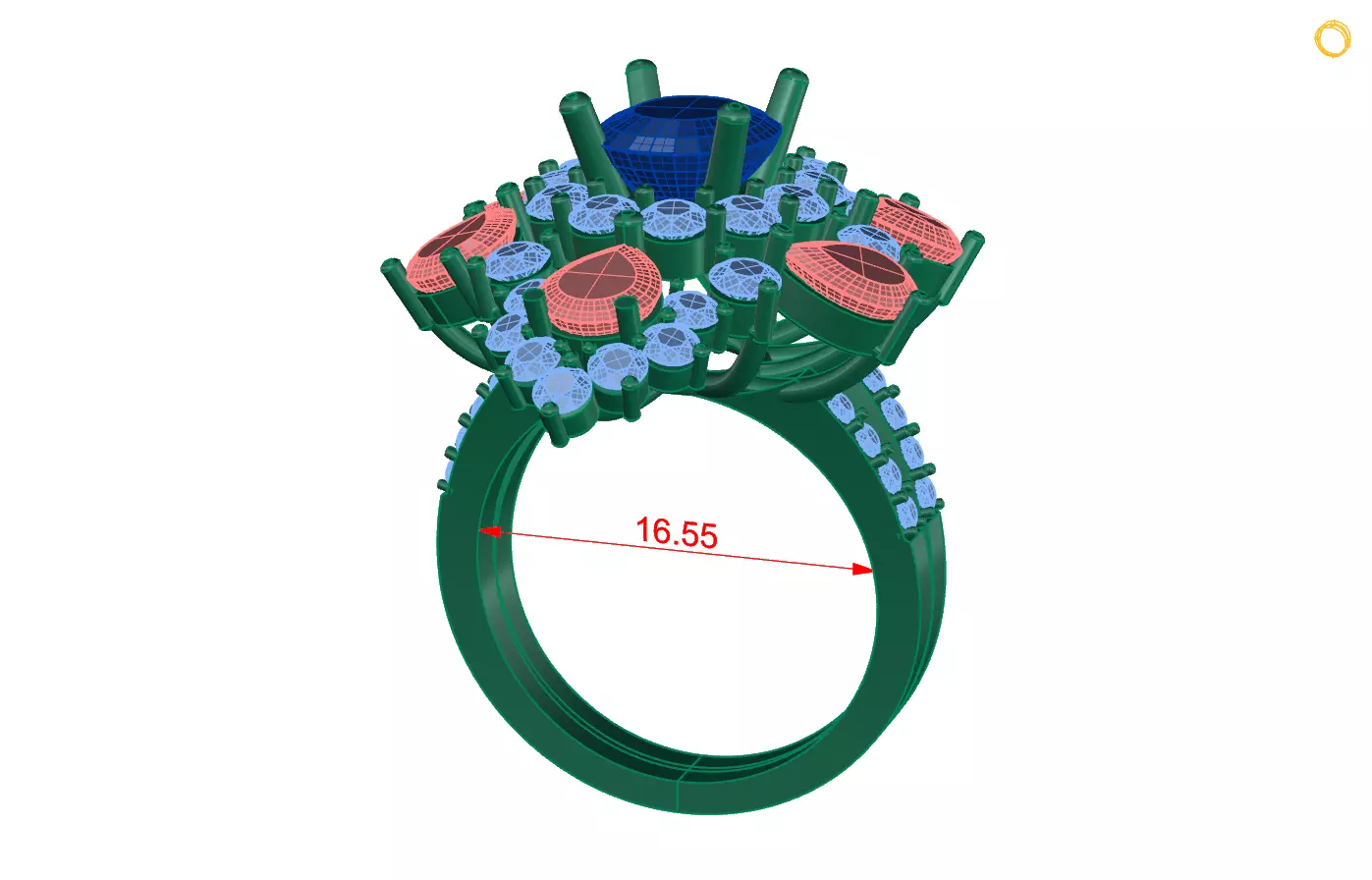 Rings 30 3D print model_0