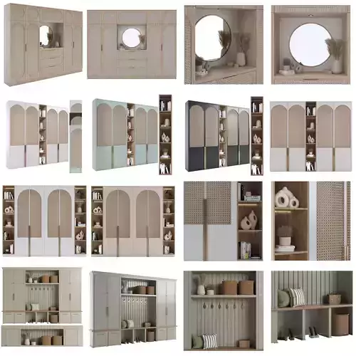 Four Wardrobe set furniture Collection 