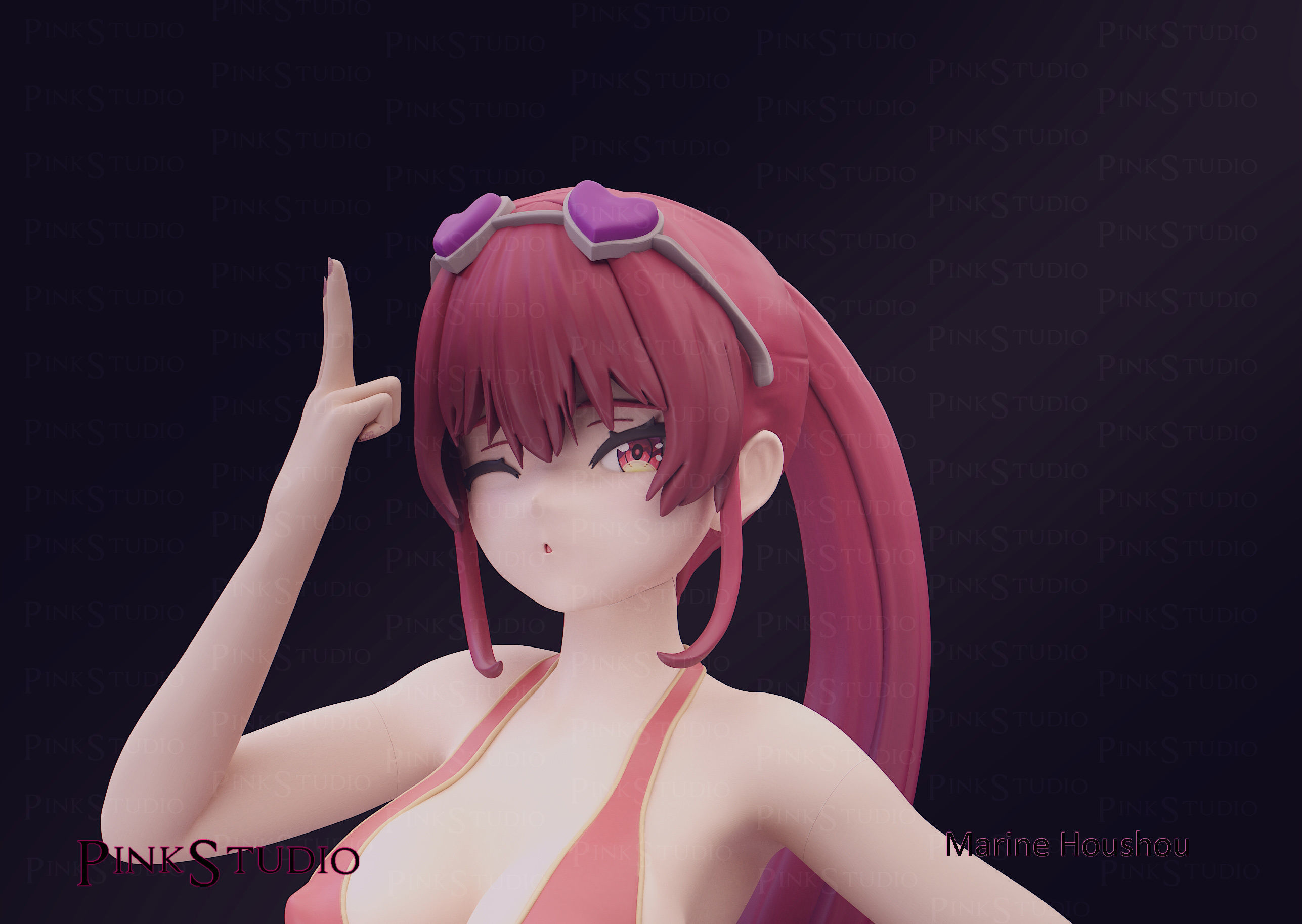 Hololive - Marine Houshou 3D print model_12