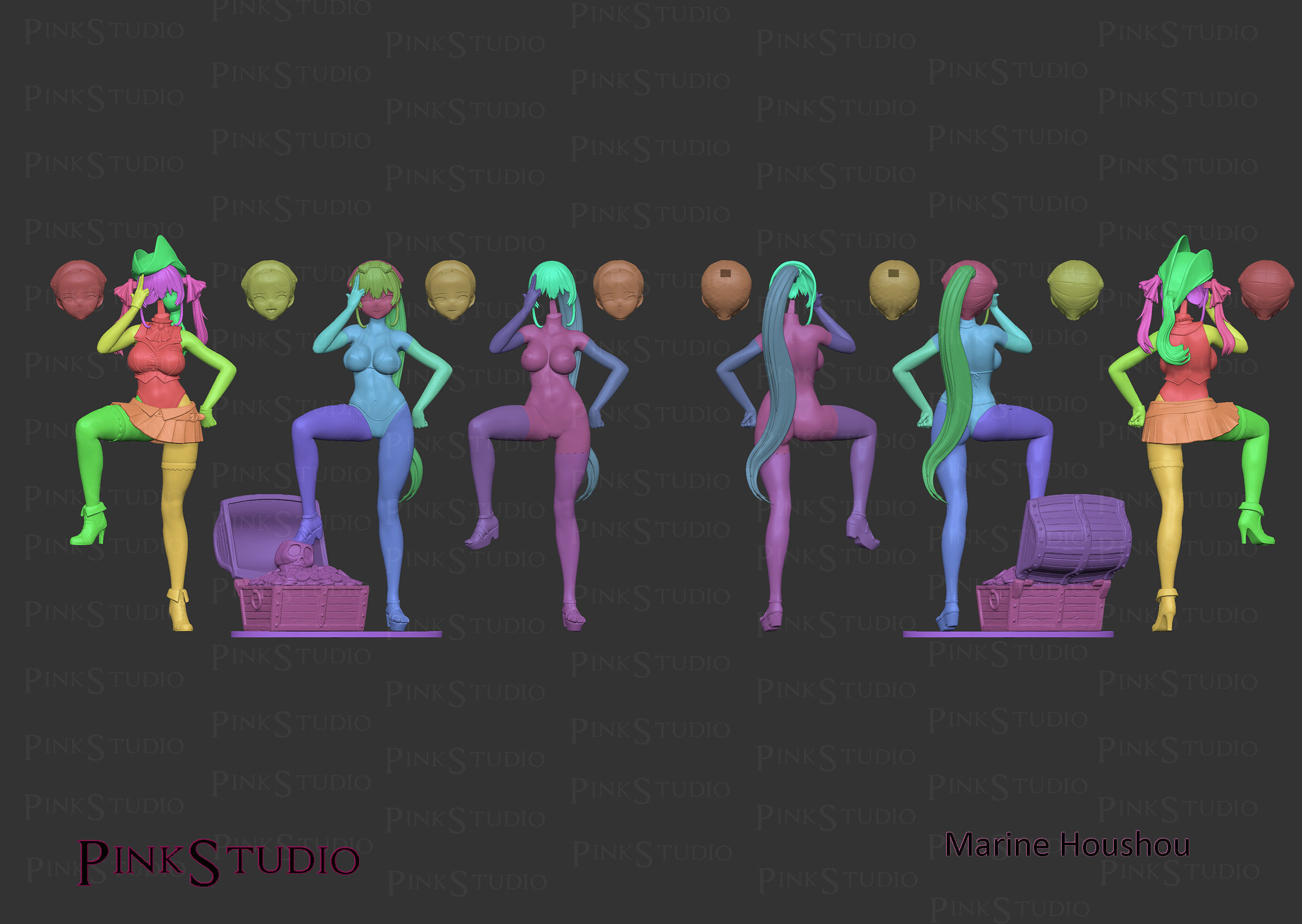 Hololive - Marine Houshou 3D print model_15