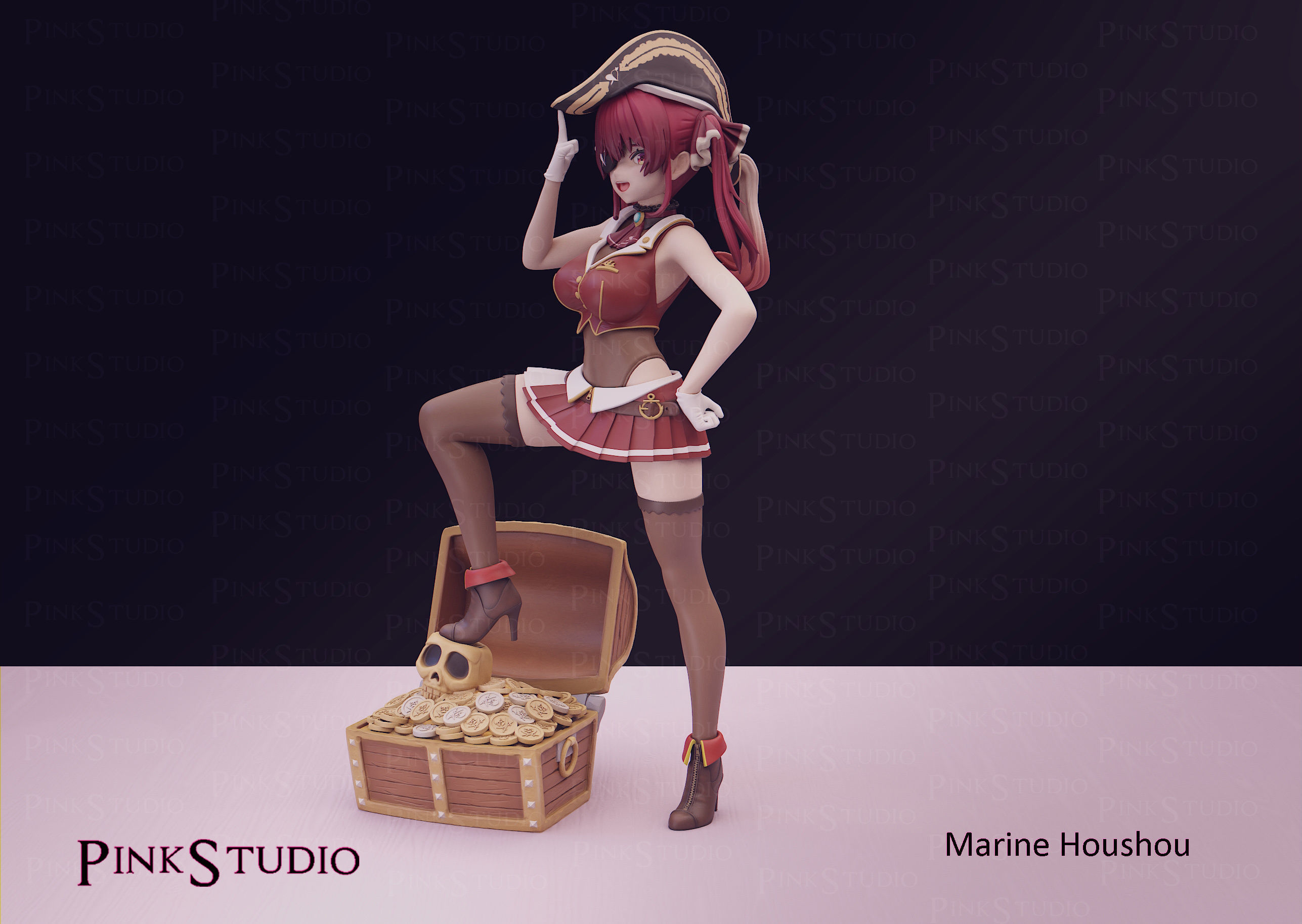 Hololive - Marine Houshou 3D print model_7