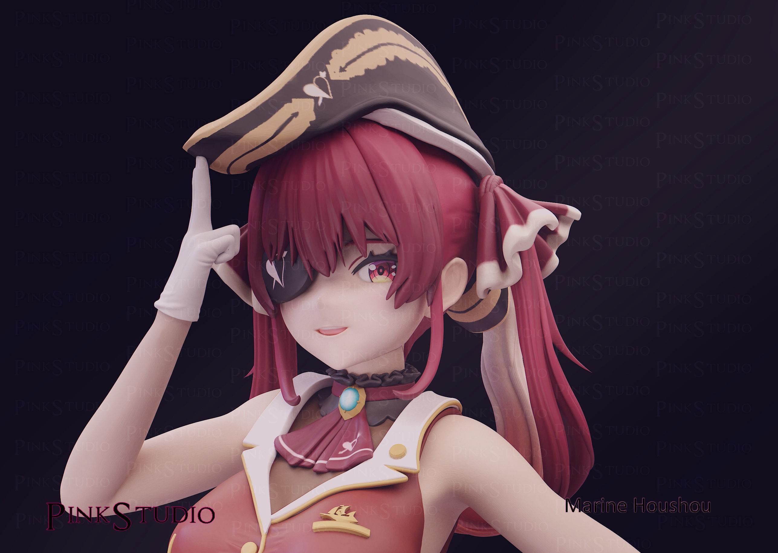 Hololive - Marine Houshou 3D print model_10